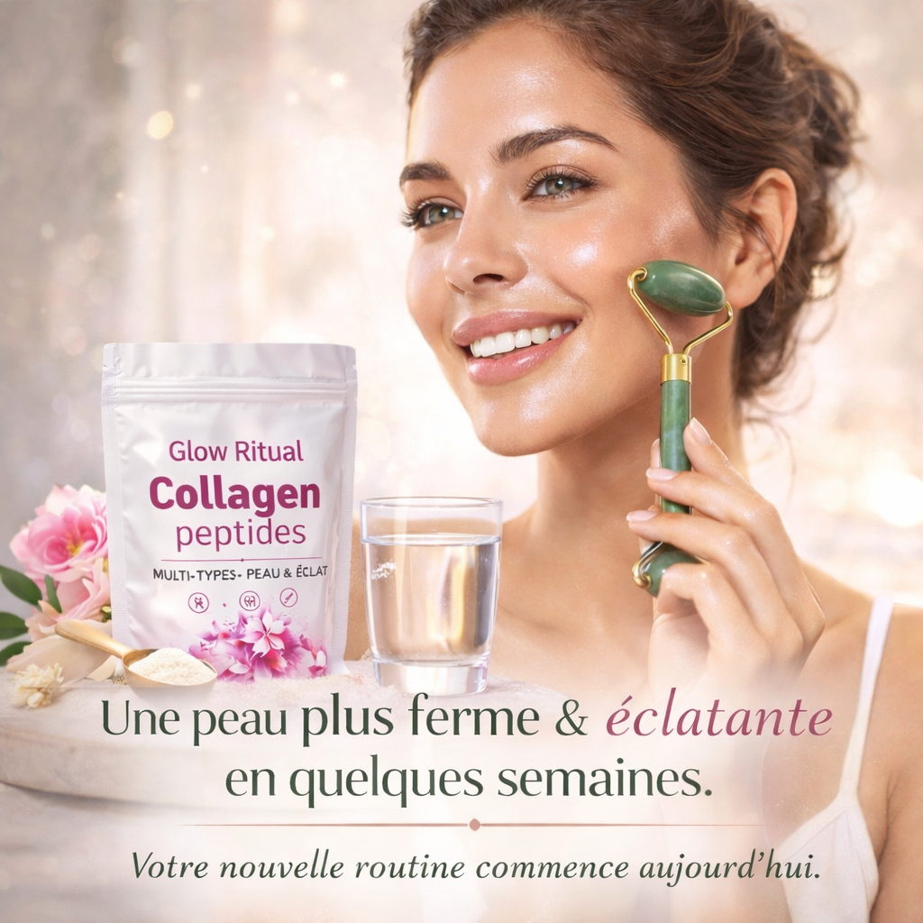 Rituel Aura Lift™ – Jade & Collagène Éclat