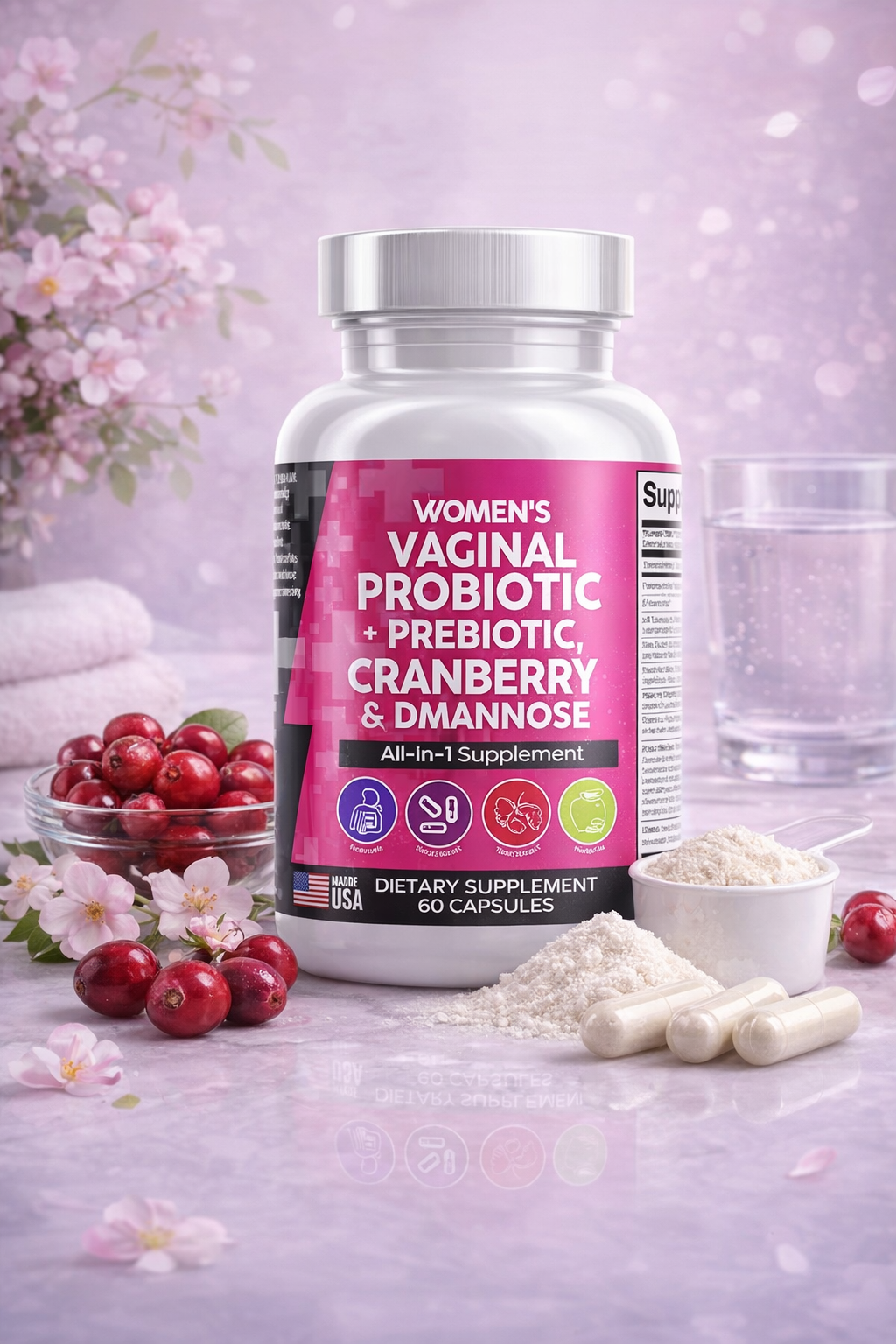 FloraGlow™ – Probiotiques Intimes Équilibre & Confort