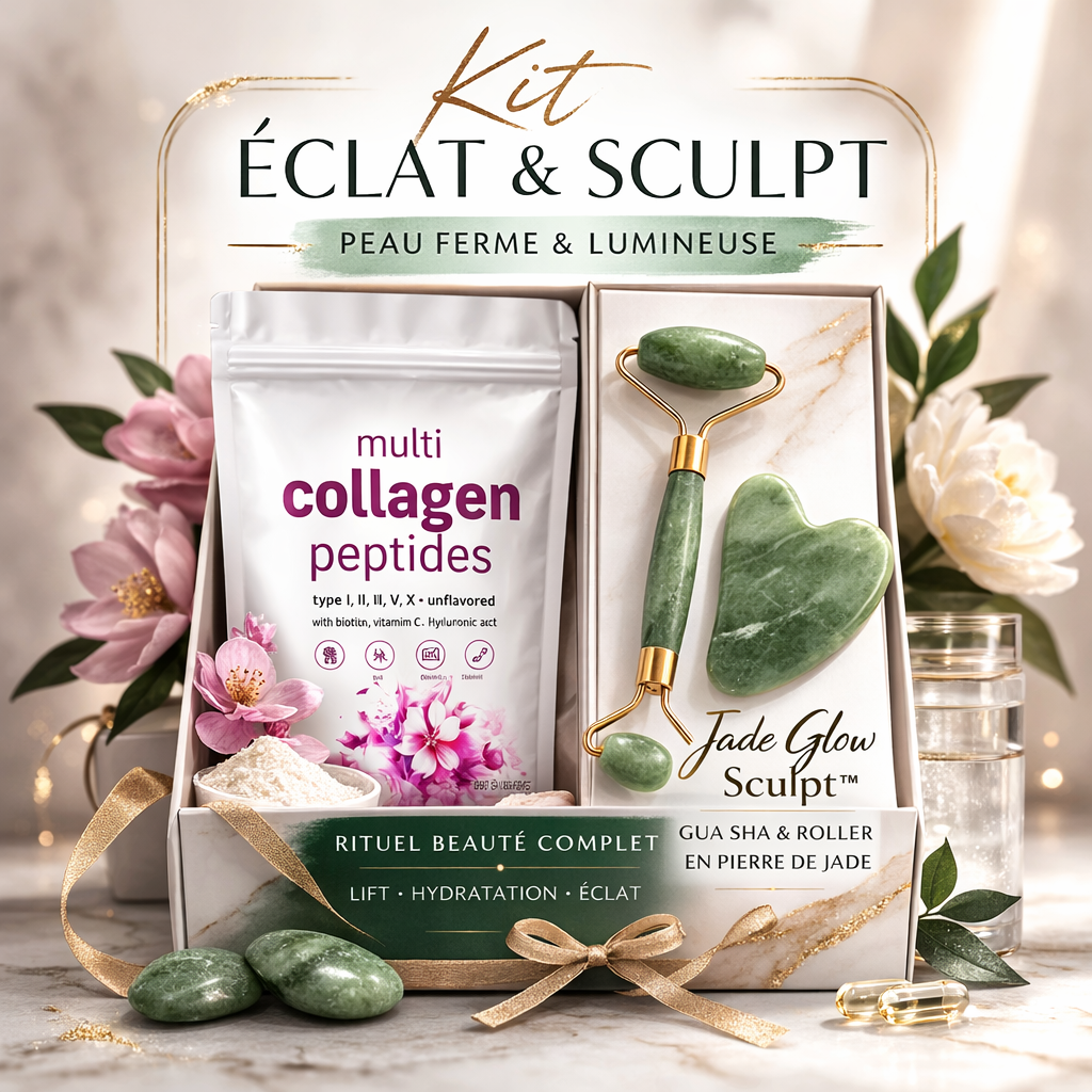 Rituel Aura Lift™ – Jade & Collagène Éclat