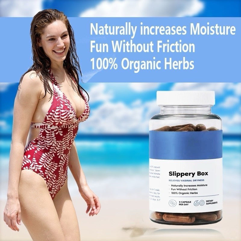 Slippery Box – Complément Naturel pour l’Hydratation Intime Féminine