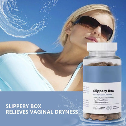 Slippery Box – Complément Naturel pour l’Hydratation Intime Féminine