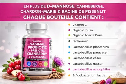 FloraGlow™ – Probiotiques Intimes Équilibre & Confort